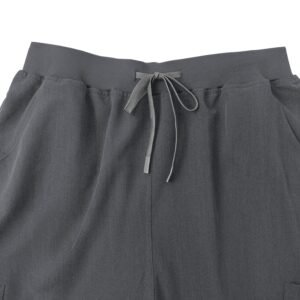 Men's Dark Gray Straight Pants - Image 6