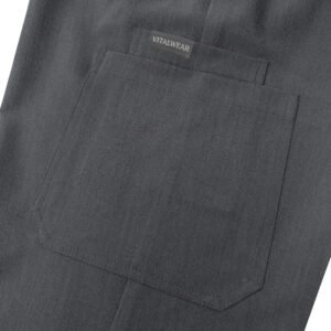 Men's Dark Gray Straight Pants - Image 3