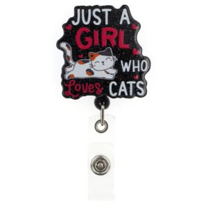 Just a Girl Who Love Cats Badge