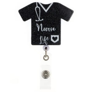 Nurse Black Scrub Badge