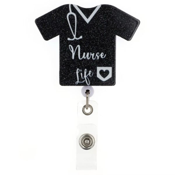 Nurse Black Scrub Badge