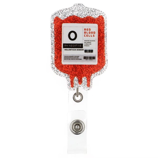 O Blood Bag Badge