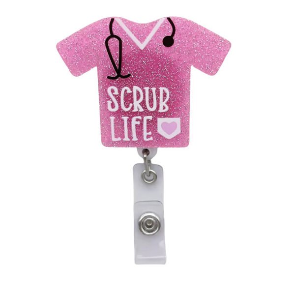 Pink Scrubs Badge Pink Scrubs Badge