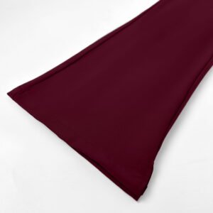 Women's Burgundy Flare Pants - Image 6