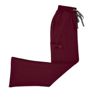 Women's Burgundy Flare Pants - Image 2