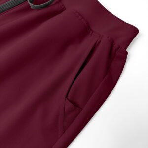 Women's Burgundy Jogger Pants - Image 6