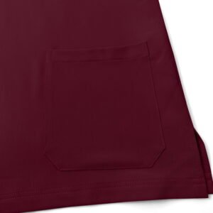 Women's Burgundy V-Neck Top - Image 4