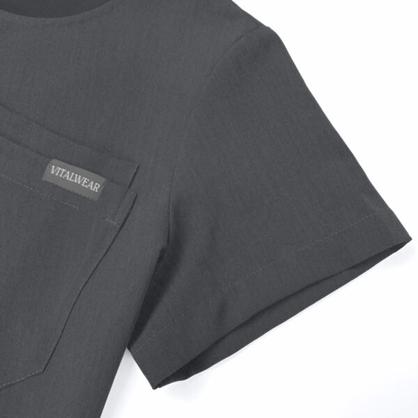 Gray Round Neck Top 1