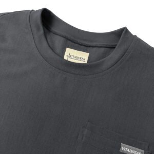 Dark Gray Round Neck Top