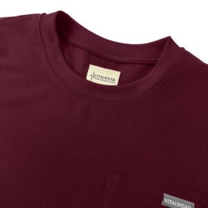 Mens Round Kneck Burgundy 1