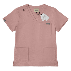 Women Pink V-Neck Full