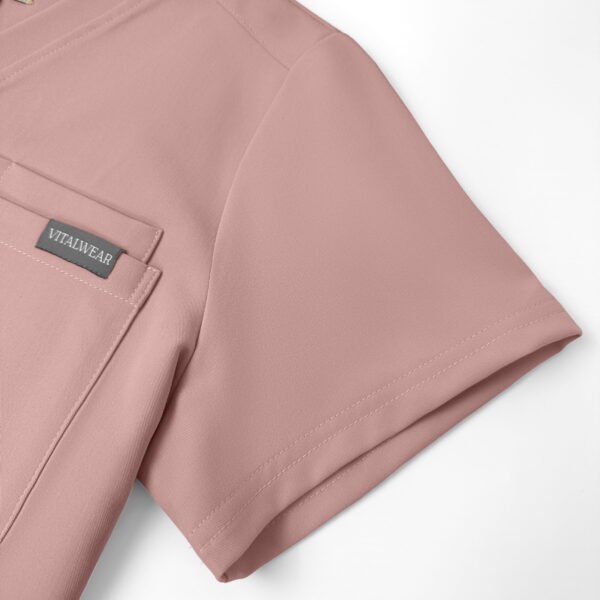 Women Pink V-Neck Top 1