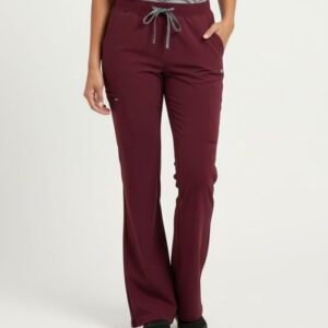 Women’s Flare Pants Burgundy