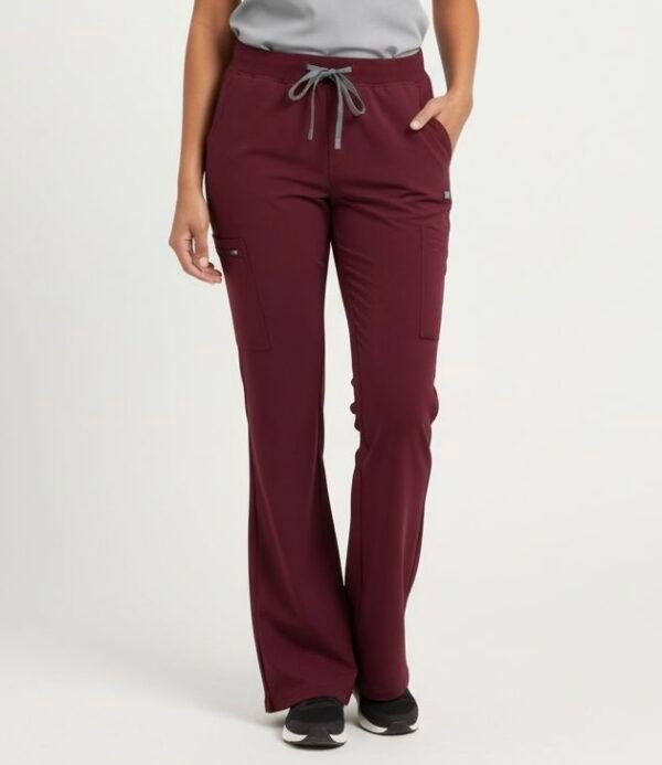 Women’s Flare Pants Burgundy Women’s Flare Pants Burgundy