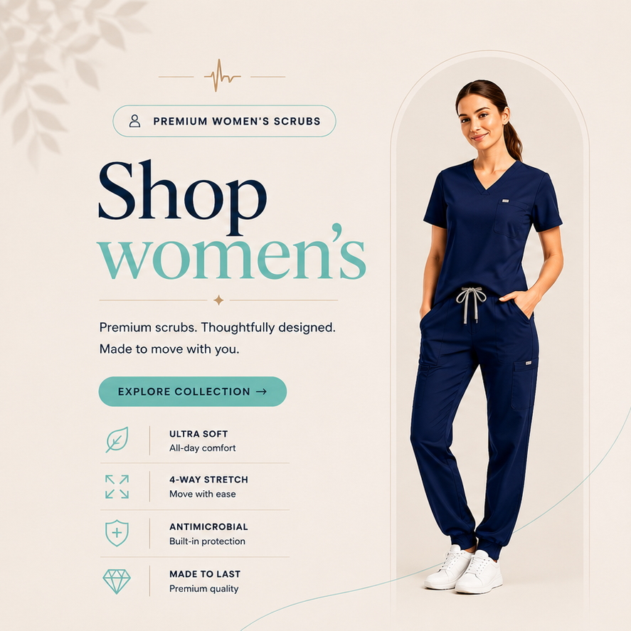 shop womens scrubs