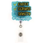 Coffee Scrubs Sanity Checklist Badge Reel – Vitalwear