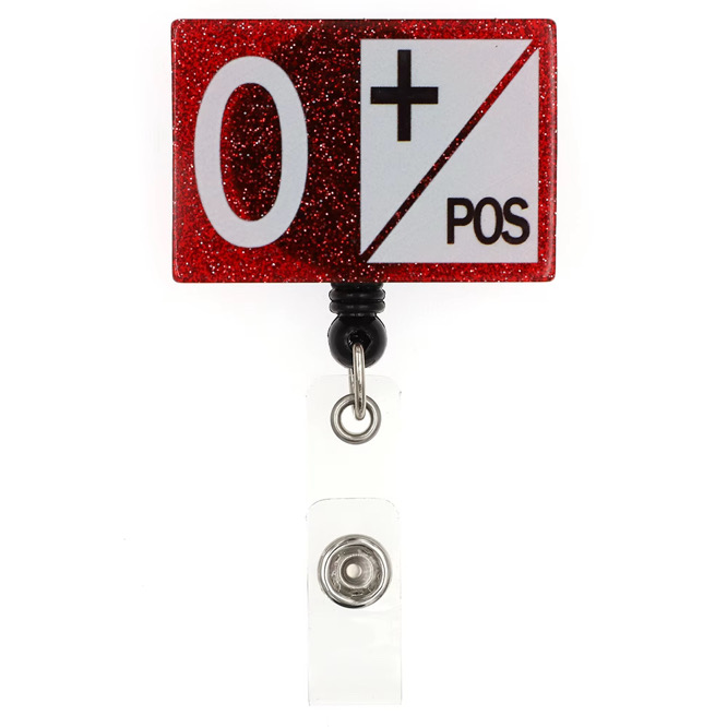 O+ Blood Type Badge Reel – Vitalwear